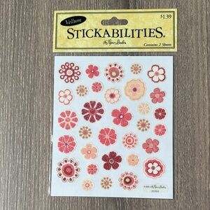 ❤️$6 Stickabilities Vellum Stickers Pink Blossoms Vellum Stickers